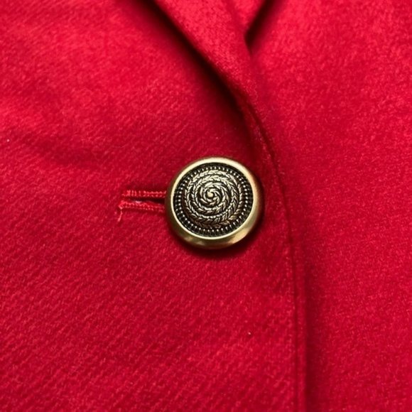 vintage dead stock  Sag Harbour red wool oversized blazer - Picture 7 of 8
